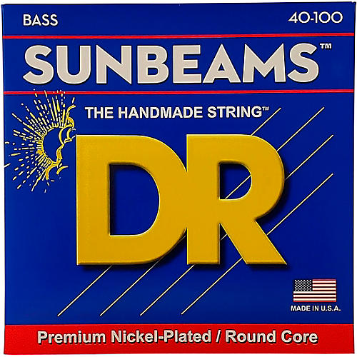 DR Strings Sunbeam Nickel Plated Round Core Bass Strings 40-100