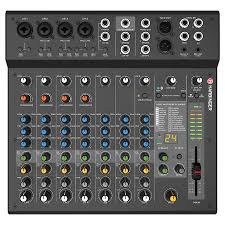 Harbinger LV12 12-Channel Analog Mixer With Bluetooth & FX
