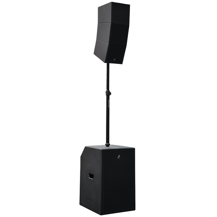 Studiomaster Core 151 15" Subwoofer and Column Speaker with Built-In Analog Mixer for Powerful, Professional Sound