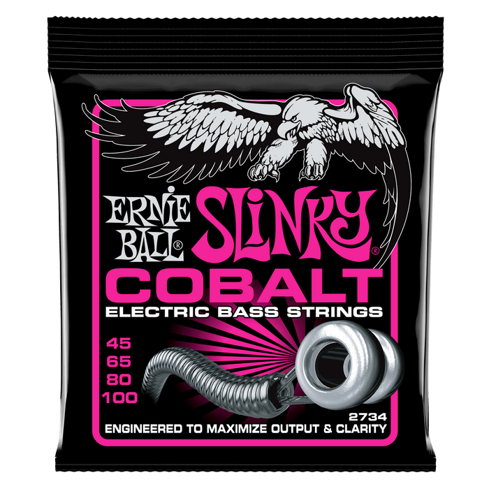 Super Slinky Cobalt Electric Bass Strings – 45-100 Gauge 2 Pack