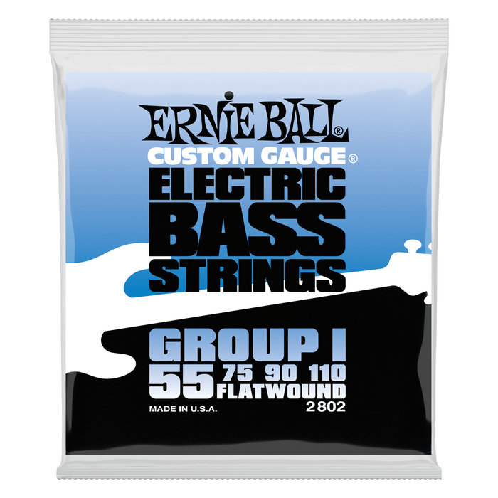 Flatwound Group I Electric Bass Strings – 55-110 Gauge 2 Pack