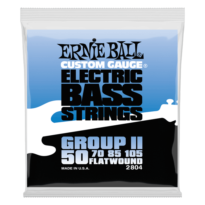 Flatwound Group II Electric Bass Strings – 50-105 Gauge 2 Pack