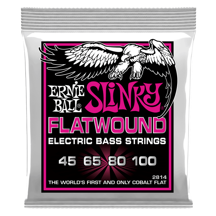 Super Slinky Flatwound Electric Bass Strings – 45-100 Gauge 2 Pack