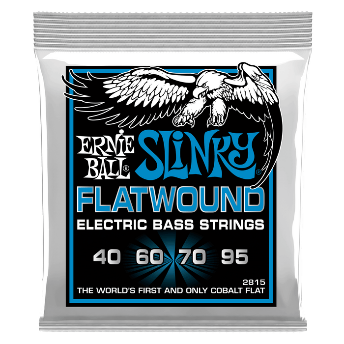 Extra Slinky Flatwound Electric Bass Strings – 40-95 Gauge 2 Pack