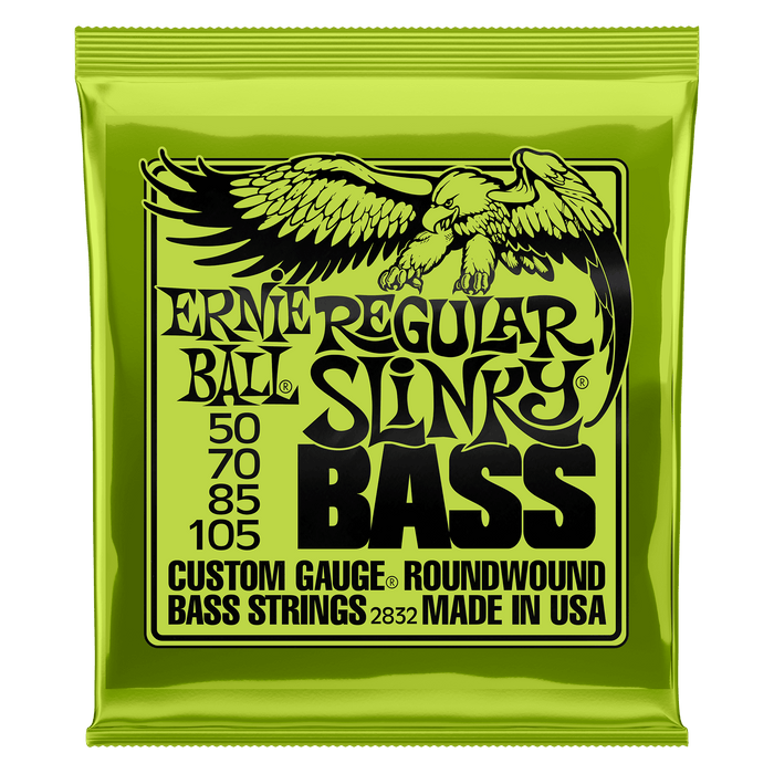 Regular Slinky Nickel Wound Electric Bass Strings – 50-105 Gauge 2 Pack