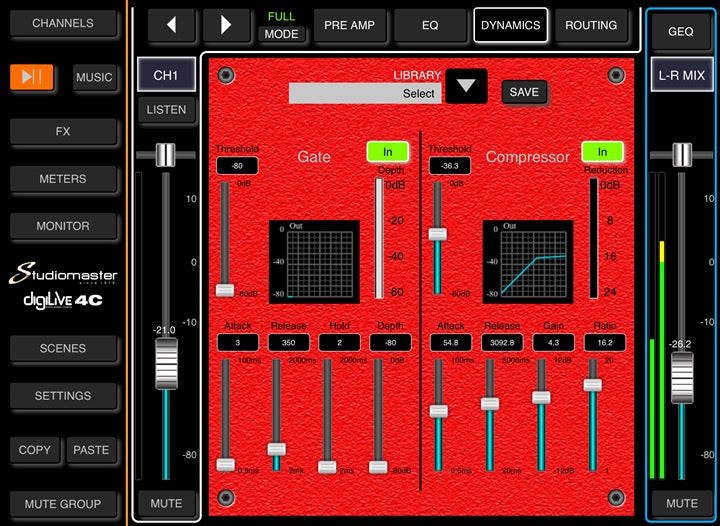 Studiomaster 8 Channel Digital Mixer -DIGILIVE-08C