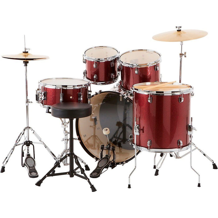 Ludwig BackBeat 5-Piece Drum Set: Complete with Hardware and Cymbals for Exceptional Performance