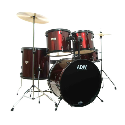 American Drum Works Nebula-5 Piece Drum Set with Hardware and Throne