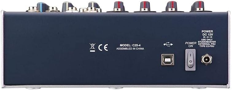 Studiomaster C2S-4 4-Channel USB Analog Compact Mixer