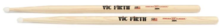 Vic Firth American Classic Drumsticks - 2B - Nylon Tip