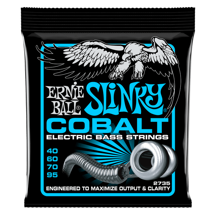 Extra Slinky Cobalt Electric Bass Strings – 40-95 Gauge 2 Pack