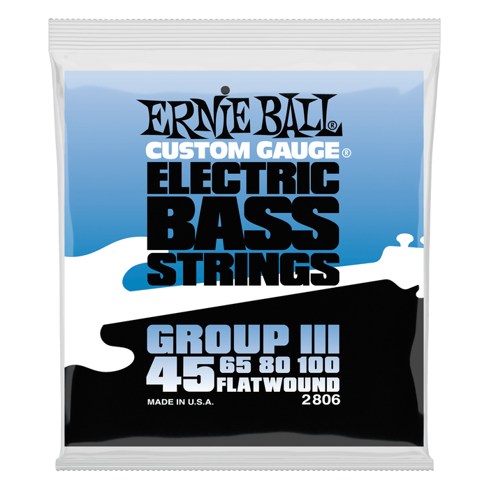 Flatwound Group III Electric Bass Strings – 45-100 Gauge 2 Pack