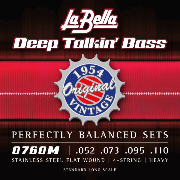 La Bella Electric Bass Guitar - Deep Talkin’ Bass Series.  Med. .052-.111